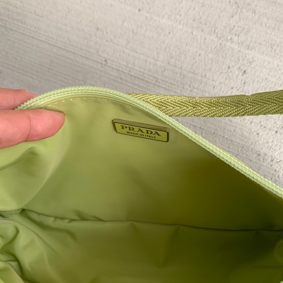 —SOLD Prada Green Nylon Mini Baguette Bag - Picture 4 of 7